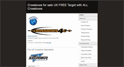 Desktop Screenshot of crossbows4u.co.uk