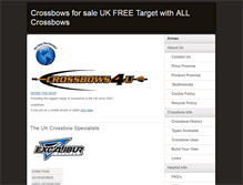 Tablet Screenshot of crossbows4u.co.uk
